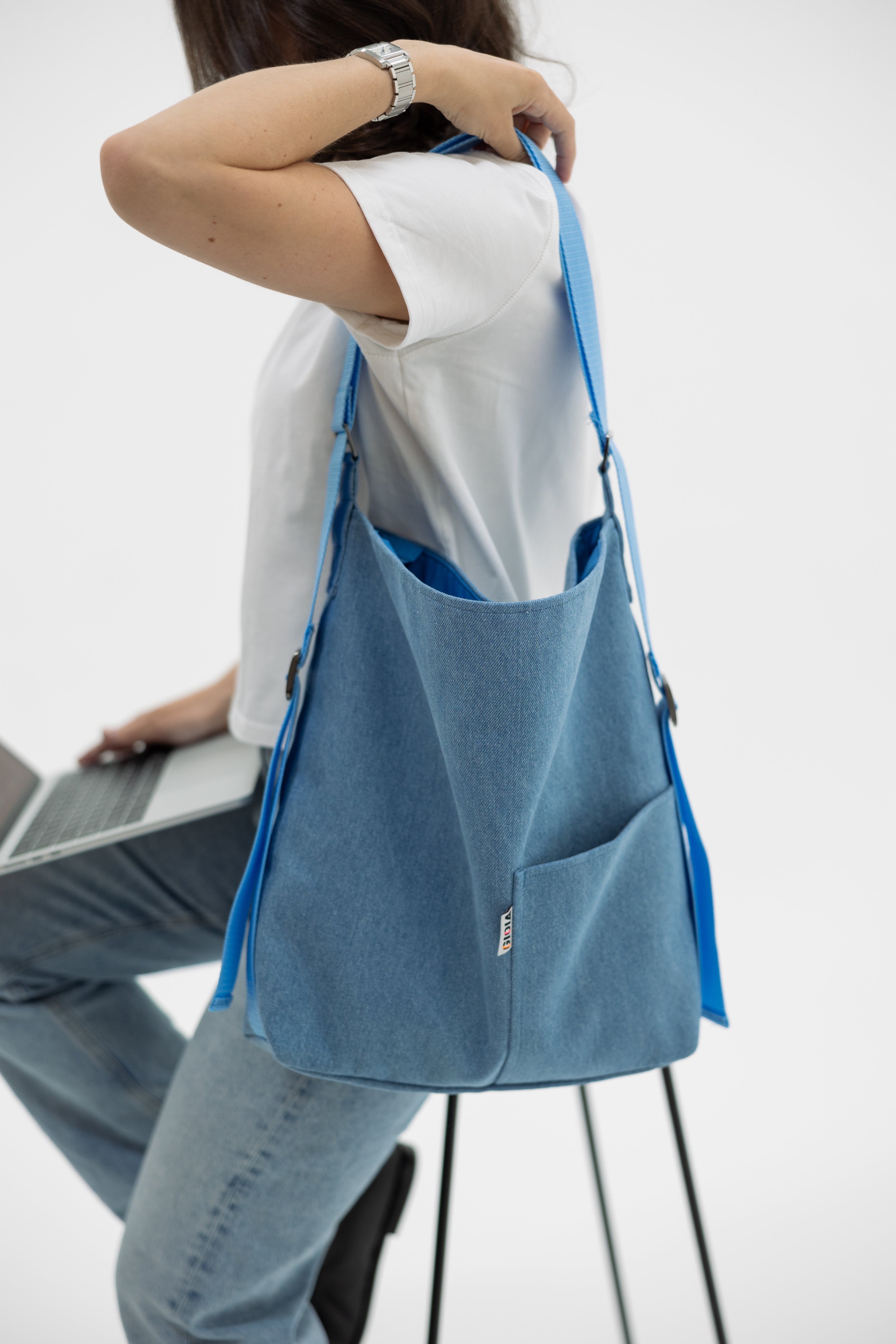 The Everyday Bag - Light Wash Denim